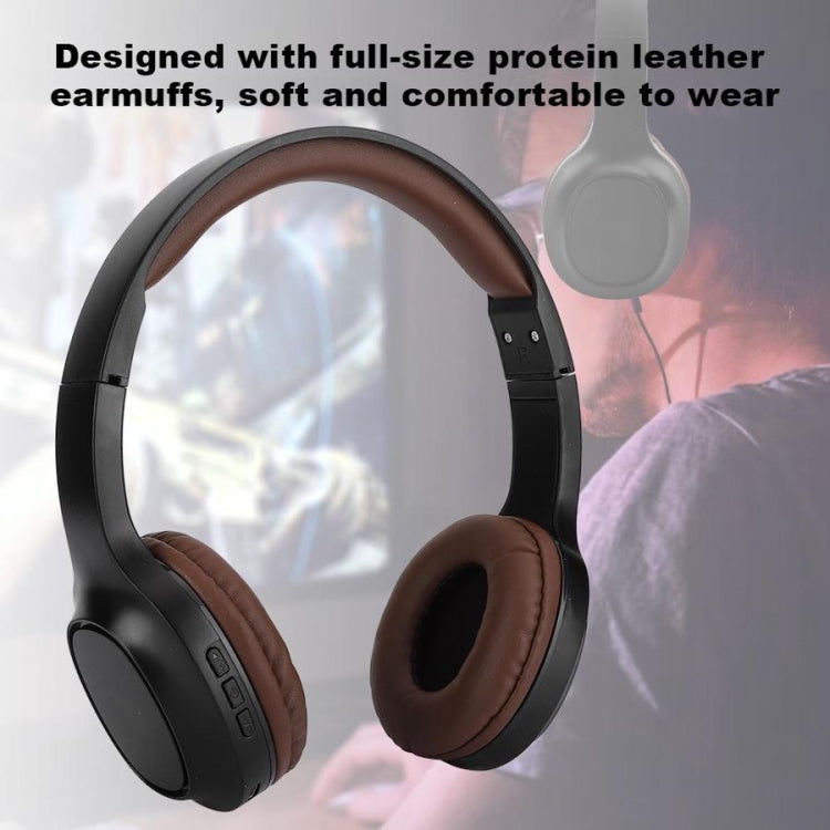 BT1605 Head-mounted Foldable Stereo Bluetooth Wireless Headset Bluetooth 5.0 with Microphone 3.5mm Audio Jack - Headset & Headphone by PMC TechLife | Online Shopping South Africa | PMC TechLife