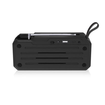 NewRixing NR4018FM TWS Portable Stereo Bluetooth Speaker, Support TF Card / FM / 3.5mm AUX / U Disk / Hands-free Call(Black) - Mini Speaker by New Rixing | Online Shopping South Africa | PMC Jewellery