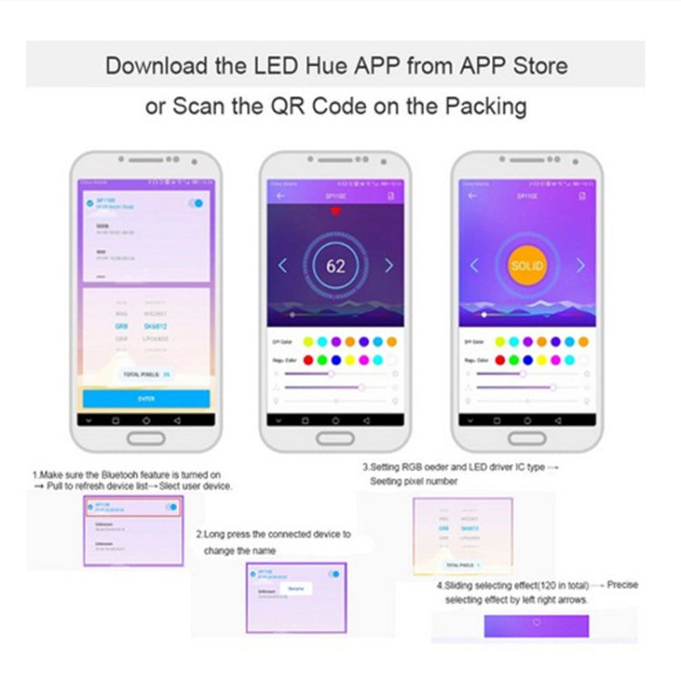 SP110E Bluetooth Pixel light Controller WS2811 WS2812B ws2812 dimmer SK6812 RGB RGBW APA102 WS2801 pixels Led Strip IOS Android - LED Controller by PMC TechLife | Online Shopping South Africa | PMC TechLife | Buy Now Pay Later Mobicred