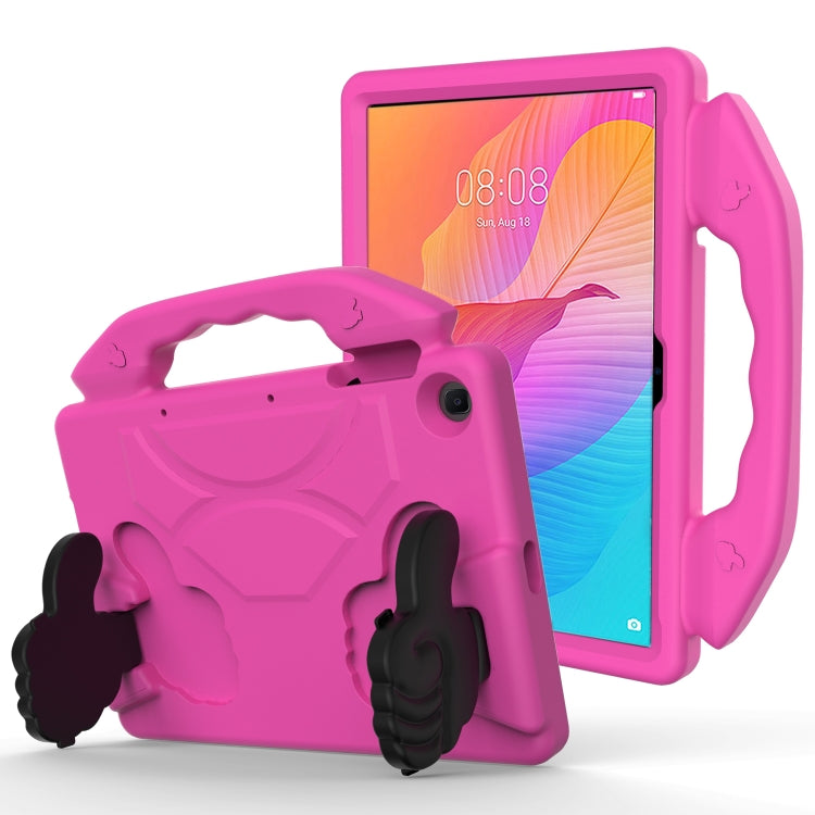 For Huawei MediaPad T10S 10.1/T10 9.7 Thumb Bracket EVA Shockproof Tablet Case(RoseRed) - free shipping - PMC TechLife - Order now!