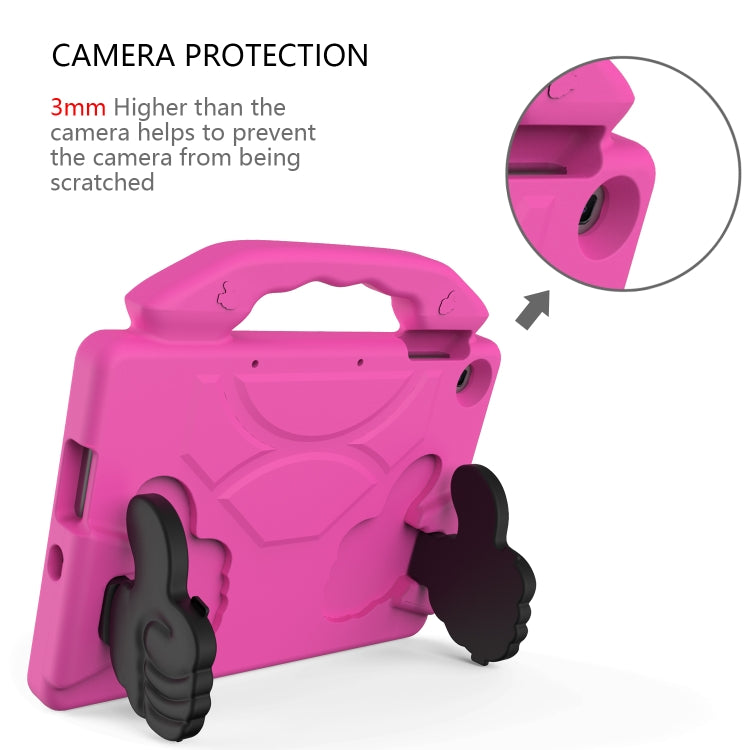 For Huawei MediaPad T10S 10.1/T10 9.7 Thumb Bracket EVA Shockproof Tablet Case(RoseRed) - free shipping - PMC TechLife - Order now!