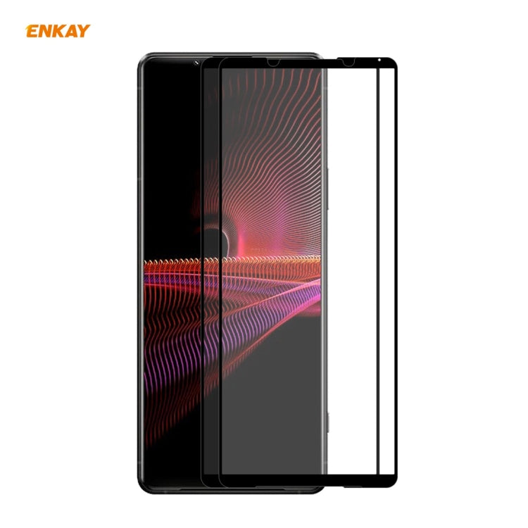 For Sony Xperia 1 III 2 PCS ENKAY Hat-Prince Full Glue 0.26mm 9H 2.5D Tempered Glass Full Coverage Film - Sony Tempered Glass by ENKAY | Online Shopping South Africa | PMC Jewellery | Buy Now Pay Later Mobicred