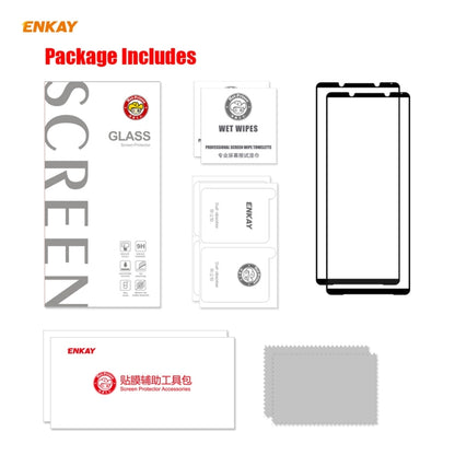 For Sony Xperia 1 III 2 PCS ENKAY Hat-Prince Full Glue 0.26mm 9H 2.5D Tempered Glass Full Coverage Film - Sony Tempered Glass by ENKAY | Online Shopping South Africa | PMC Jewellery | Buy Now Pay Later Mobicred