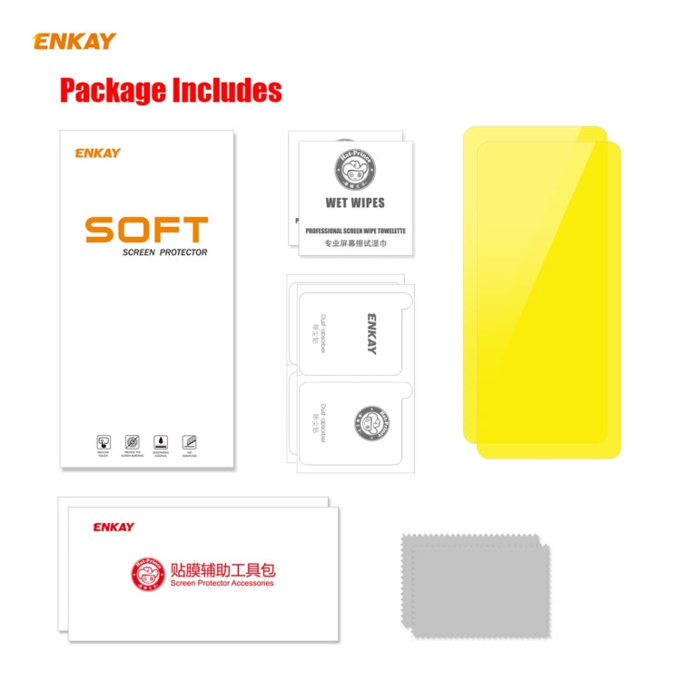 For Xiaomi Mi Poco X3 / X3 Pro 2 PCS ENKAY Hat-Prince Full Glue Full Coverage Screen Protector Explosion-proof Hydrogel Film - For Xiaomi by ENKAY | Online Shopping South Africa | PMC TechLife | Buy Now Pay Later Mobicred