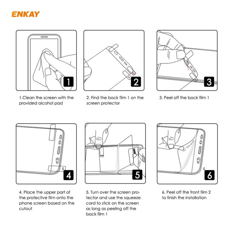 For Xiaomi Mi Poco X3 / X3 Pro 2 PCS ENKAY Hat-Prince Full Glue Full Coverage Screen Protector Explosion-proof Hydrogel Film - For Xiaomi by ENKAY | Online Shopping South Africa | PMC TechLife | Buy Now Pay Later Mobicred