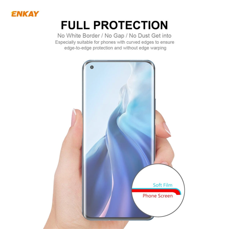 For Xiaomi Mi 11 Ultra 5 PCS ENKAY Hat-Prince Full Glue Full Coverage Screen Protector Explosion-proof Hydrogel Film - For Xiaomi by ENKAY | Online Shopping South Africa | PMC Jewellery | Buy Now Pay Later Mobicred