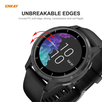 For Venu 2 / Vivoactive 4 45mm 2 PCS ENKAY Hat-Prince 3D Full Screen Soft PC Edge + PMMA HD Screen Protector Film - Screen Protector by ENKAY | Online Shopping South Africa | PMC Jewellery | Buy Now Pay Later Mobicred