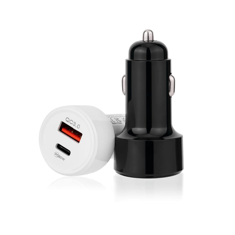 TE-P31 PD 20W USB-C / Type-C + QC3.0 18W USB Fast Car Charger(Black) - Car Charger by PMC Jewellery | Online Shopping South Africa | PMC Jewellery