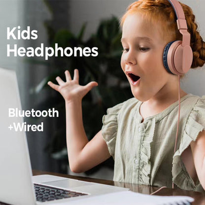 BOBo Kids Gift Bluetooth 5.0 Bass Noise Cancelling Stereo Wireless Headset With Mic, Support TF Card / FM / AUX-in(Red) - Headset & Headphone by PMC Jewellery | Online Shopping South Africa | PMC Jewellery