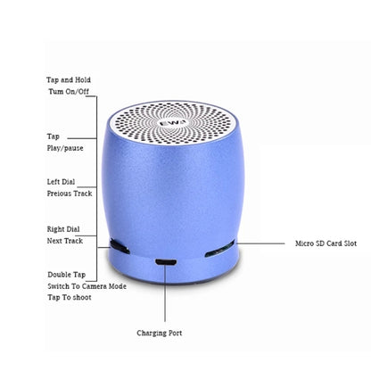 EWA A1 Portable TWS Bluetooth Wireless Speaker IPX5 Waterproof Support TF Card(Gold) - Mini Speaker by EWA | Online Shopping South Africa | PMC Jewellery