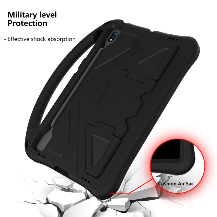 For Samsung Galaxy S7 FE T730 / T736 EVA Flat Anti Falling Protective Case Shell with Holder(Black) - free shipping - PMC TechLife - Order now!