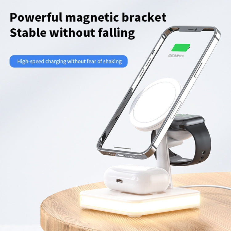 WX-991 Magnetic 4 in 1 Wireless Charger for iPhone / iWatch / AirPods or other Smart Phones(White) -  by PMC Jewellery | Online Shopping South Africa | PMC Jewellery