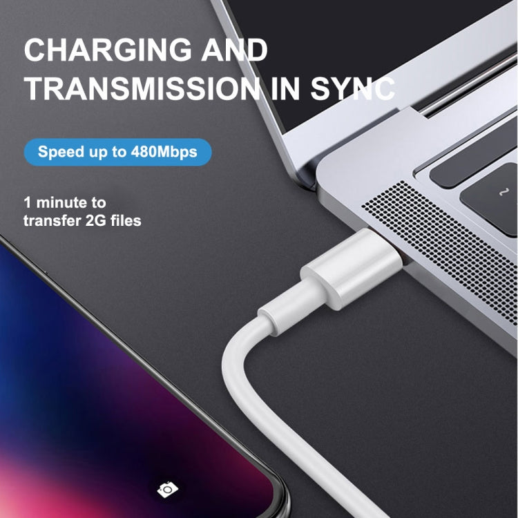 2m PD20W USB-C / Type-C to 8 Pin PD Fast Charging Sync Data Cable for iPhone 13 / 12 Series - Normal Style Cable by PMC TechLife | Online Shopping South Africa | PMC TechLife