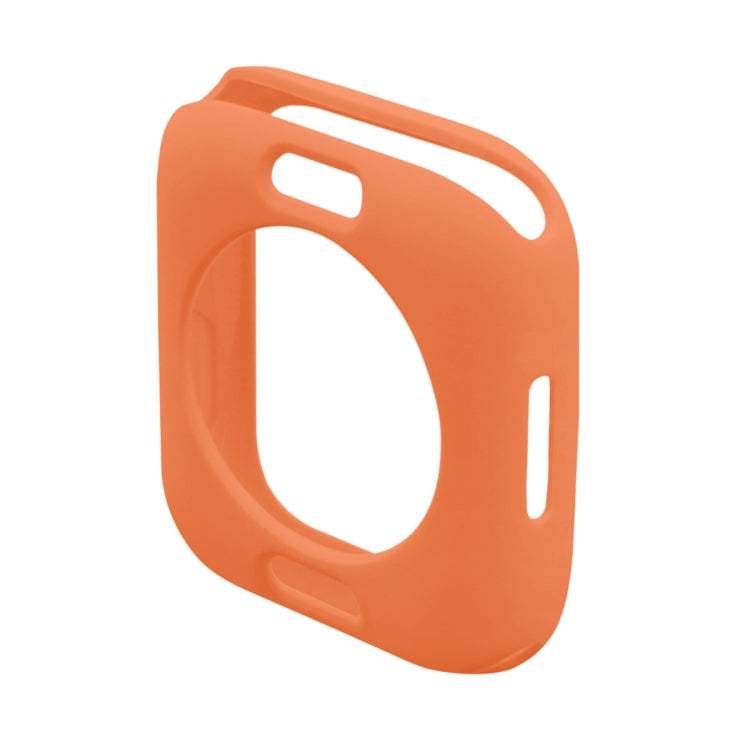 ENKAY Hat-Prince Protective TPU Watch Case + Full Coverage PET Screen Protector Film For Apple Watch Series 8 / 7 41mm(Orange) - Watch Cases by ENKAY | Online Shopping South Africa | PMC Jewellery | Buy Now Pay Later Mobicred