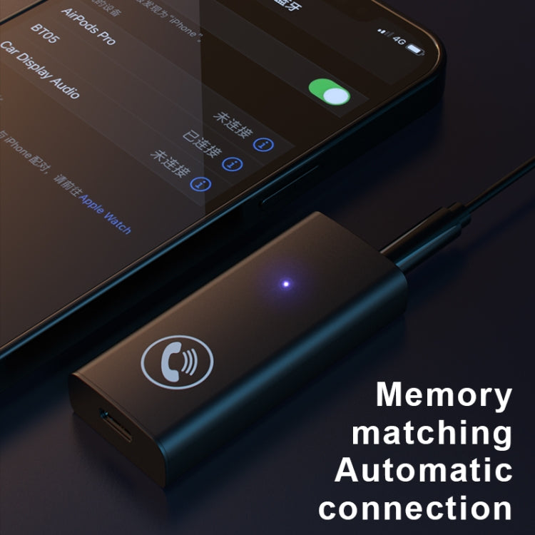 BT05 Bluetooth 5.0 Receiver AUX Audio Adapter For Car Hands-free - Audio Receiver Transmitter by PMC TechLife | Online Shopping South Africa | PMC TechLife