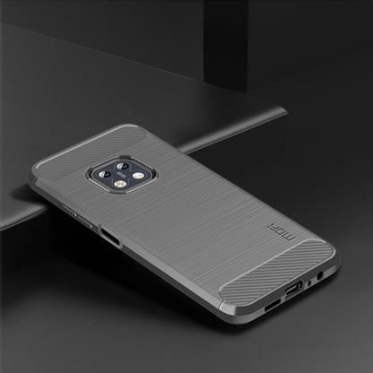 For Nokia XR20 MOFI Gentleness Series Brushed Texture Carbon Fiber Soft TPU Case(Gray) - Nokia Cases by MOFI | Online Shopping South Africa | PMC Jewellery | Buy Now Pay Later Mobicred