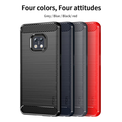 For Nokia XR20 MOFI Gentleness Series Brushed Texture Carbon Fiber Soft TPU Case(Gray) - Nokia Cases by MOFI | Online Shopping South Africa | PMC Jewellery | Buy Now Pay Later Mobicred