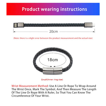 XJ-73 20cm USB to 8 Pin Bracelet Charging Data Cable(Brown) - Multifunction Cable by PMC Jewellery | Online Shopping South Africa | PMC Jewellery