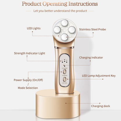 K-SKIN OP9910 EMS Anti-Aging RF Skin Lifting Face Massager For Home Use EMS Technology 3 Adjustable Levels Wrinkles Removal - Beauty Instrument by K-SKIN | Online Shopping South Africa | PMC Jewellery | Buy Now Pay Later Mobicred