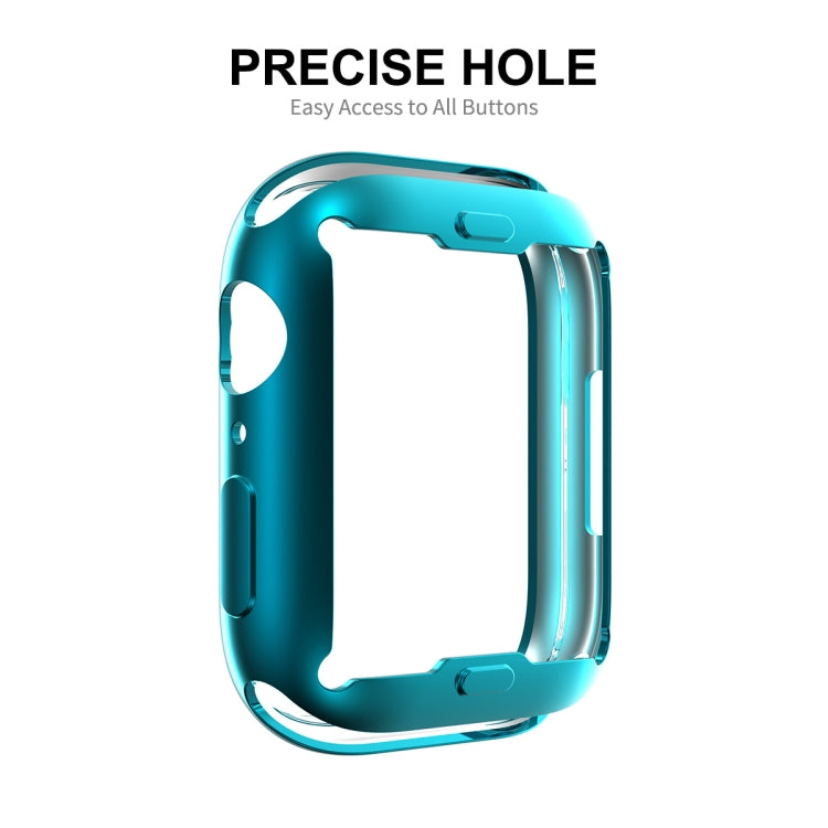 For Apple Watch Series 8 / 7 41mm ENKAY Hat-Prince Electroplated TPU Case(Dark Blue) - Watch Cases by ENKAY | Online Shopping South Africa | PMC Jewellery | Buy Now Pay Later Mobicred