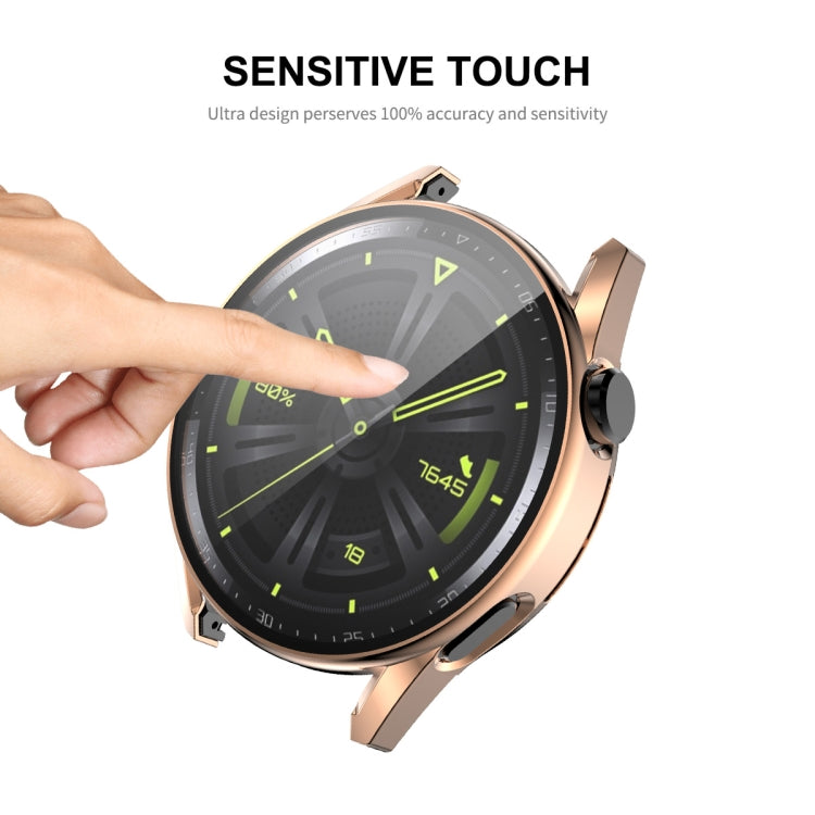 For Huawei Watch GT 3 42mm ENKAY PC Frame + Tempered Glass Protector Composite Case(Silver) - free shipping - PMC TechLife - Order now!