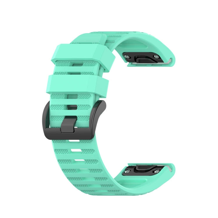Compatible with Garmin Fenix 7X 26mm Silicone Watch Band(Lake blue) - Watch Bands by PMC TechLife | Online Shopping South Africa | PMC TechLife | Buy Now Pay Later Mobicred
