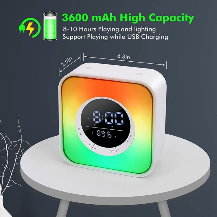 P10 LED Atmosphere Light Bluetooth Speaker with Alarm Thermometer Function - Desktop Speaker by PMC TechLife | Online Shopping South Africa | PMC TechLife