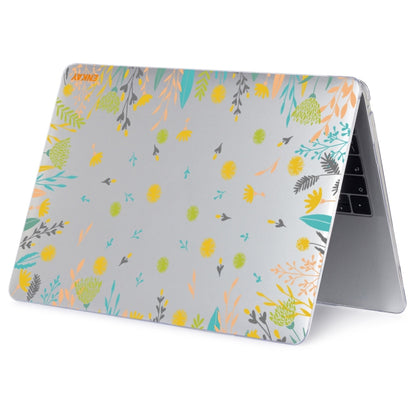 ENKAY Flower Series Pattern Laotop Protective Crystal Case For MacBook Pro 13.3 inch A2251 / A2289 / A2338 2020(Dandelion) - MacBook Pro Cases by ENKAY | Online Shopping South Africa | PMC Jewellery