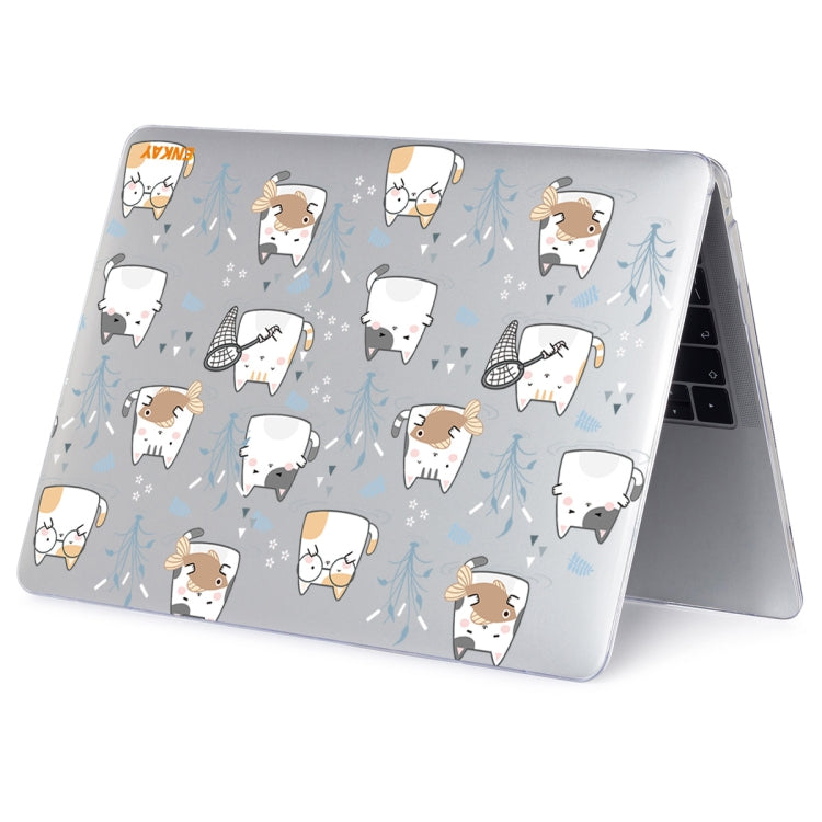 ENKAY Animal Series Pattern Laotop Protective Crystal Case For MacBook Pro 13.3 inch A1706 / A1708 / A1989 / A2159(Cute Cat) - MacBook Pro Cases by ENKAY | Online Shopping South Africa | PMC Jewellery