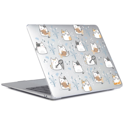 For MacBook Air 13.3 inch A1932 / A2179 / A2337 ENKAY Animal Series Pattern Laotop Protective Crystal Case(Cute Cat) - MacBook Air Cases by ENKAY | Online Shopping South Africa | PMC Jewellery