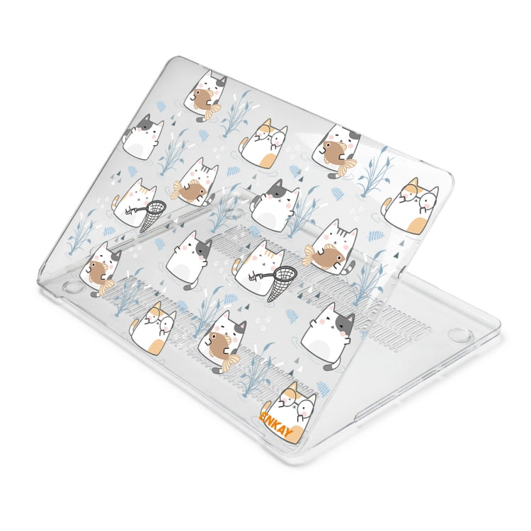 ENKAY Animal Series Pattern Laotop Protective Crystal Case For MacBook Pro 13.3 inch A2251 / A2289 / A2338 2020(Cute Cat) - MacBook Pro Cases by ENKAY | Online Shopping South Africa | PMC Jewellery | Buy Now Pay Later Mobicred