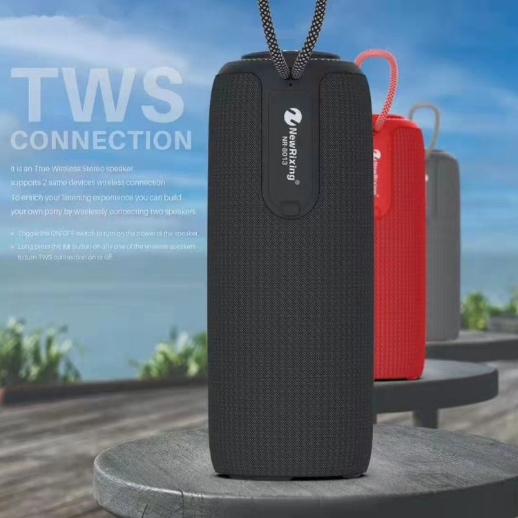 NewRixing NR8013 10W TWS Portable Wireless Stereo Speaker Support TF Card / FM(Red) - Desktop Speaker by NewRixing | Online Shopping South Africa | PMC Jewellery | Buy Now Pay Later Mobicred