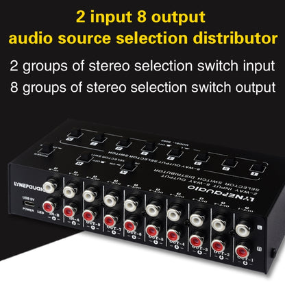 2 In 8 Out RCA Audio Frequency Signal Select Switch Distributor -  by PMC Jewellery | Online Shopping South Africa | PMC Jewellery