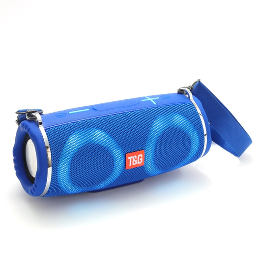 T&G TG642 RGB Light Waterproof  Portable Bluetooth Speaker Support FM / TF Card(Blue) - Desktop Speaker by T&G | Online Shopping South Africa | PMC Jewellery