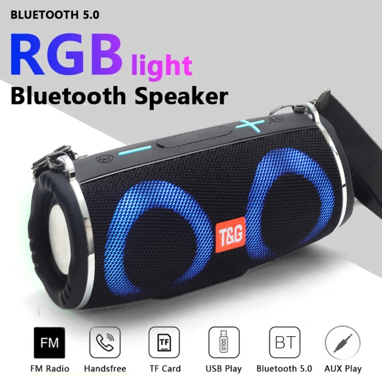 T&G TG642 RGB Light Waterproof  Portable Bluetooth Speaker Support FM / TF Card(Gray) - free shipping - PMC TechLife - Order now!