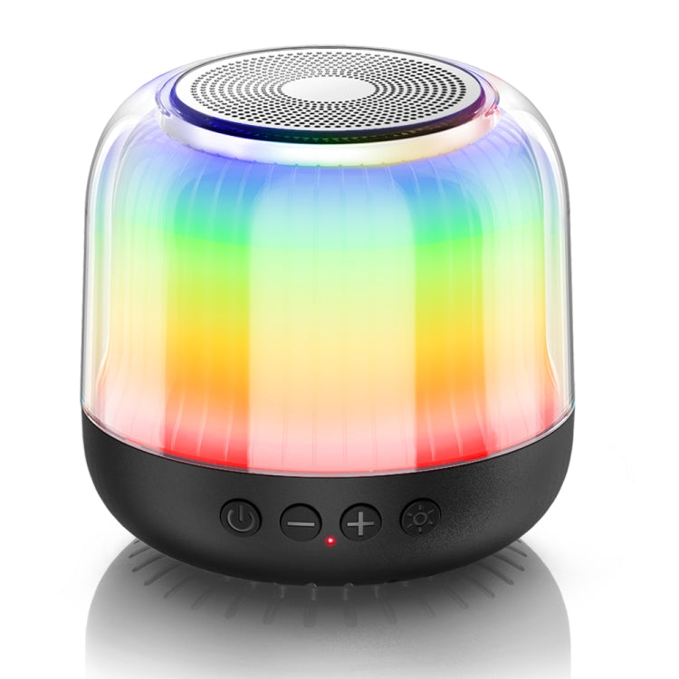 JY12 Full-screen RGB LED Breather Light Wireless Bluetooth Speaker(Black) - Mini Speaker by PMC Jewellery | Online Shopping South Africa | PMC Jewellery