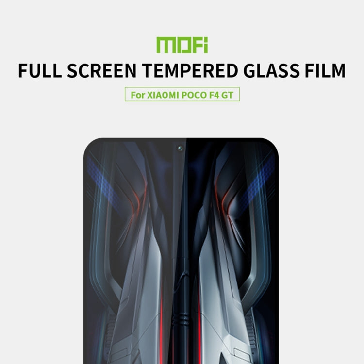 For Xiaomi Poco F4 GT MOFI 9H 2.5D Full Screen Tempered Glass Film(Black) -  by MOFI | Online Shopping South Africa | PMC Jewellery | Buy Now Pay Later Mobicred