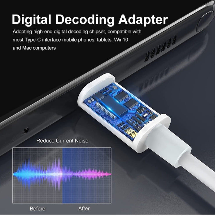ENKAY USB-C / Type-C to 3.5mm Aux Adapter Digital Decoding Audio Cable - free shipping - PMC TechLife - Order now!