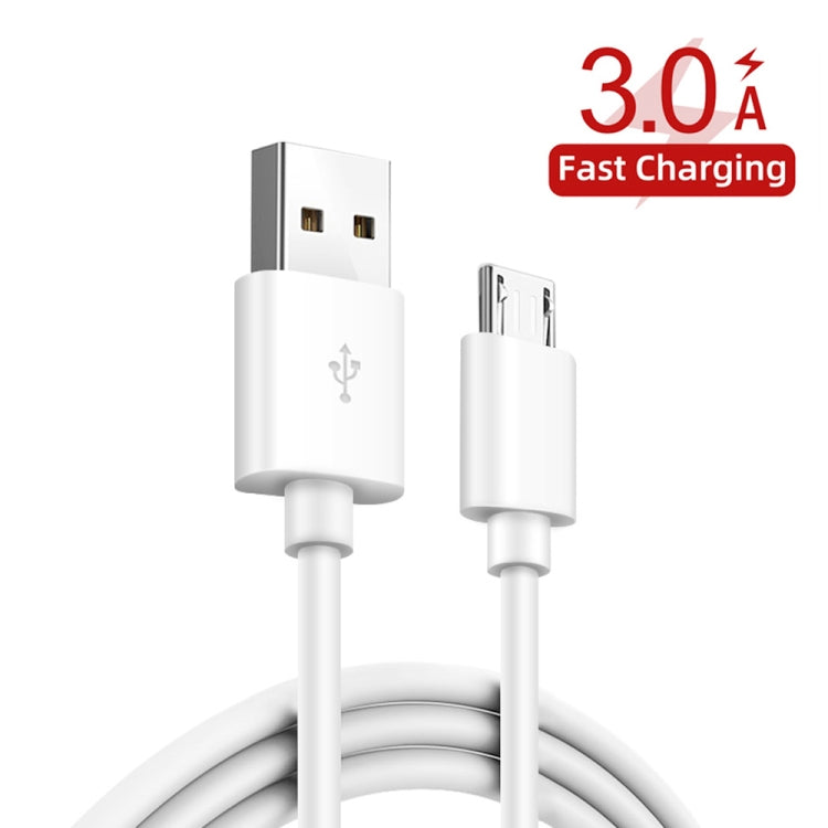 TE-P23 38W PD 20W USB-C / Type-C + QC3. 0 USB Triangle Car Charger + USB to Micro USB Data Cable, Length: 1m(White) - Car Charger by PMC Jewellery | Online Shopping South Africa | PMC Jewellery