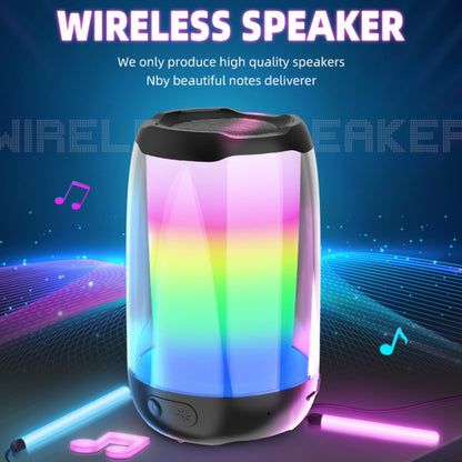 NBY8893 Pulsating Colorful Portable Stereo Bluetooth Speaker(White) - Desktop Speaker by NBY | Online Shopping South Africa | PMC Jewellery