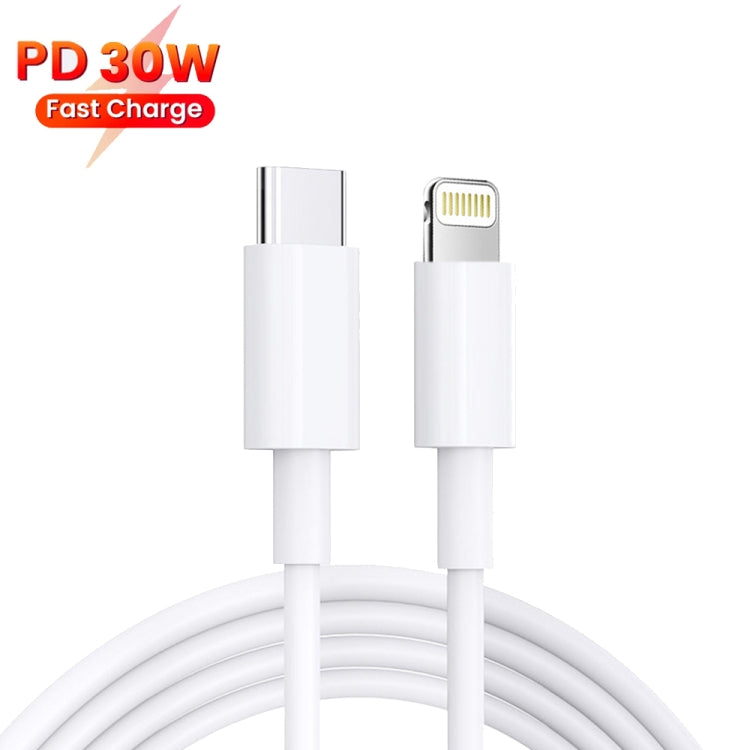 PD 35W Dual USB-C / Type-C Ports Charger with 1.5m Type-C to 8 Pin Data Cable, US Plug - free shipping - PMC TechLife - Order now!
