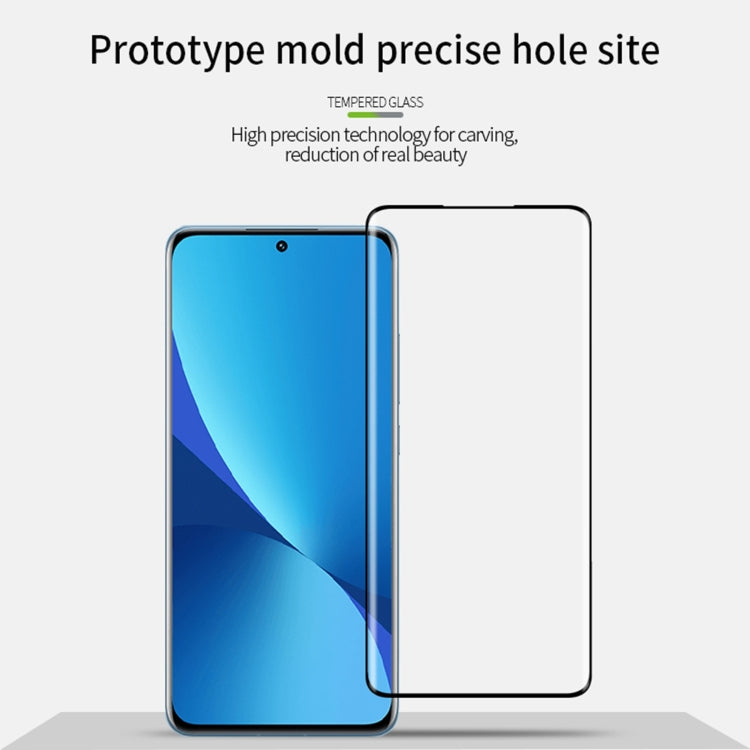 For Xiaomi 12S Pro / 12S Ultra MOFI 9H 3D Hot Bending Tempered Glass Film(Black) -  by MOFI | Online Shopping South Africa | PMC Jewellery | Buy Now Pay Later Mobicred