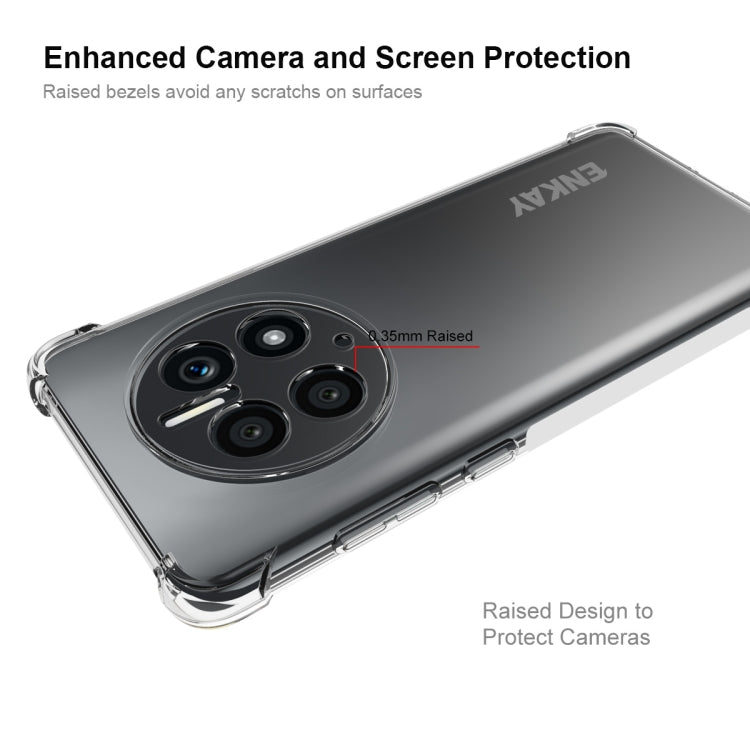 For Huawei Mate 50 Pro 4G ENKAY Transparent TPU Shockproof Phone Case - Huawei Cases by ENKAY | Online Shopping South Africa | PMC TechLife | Buy Now Pay Later Mobicred