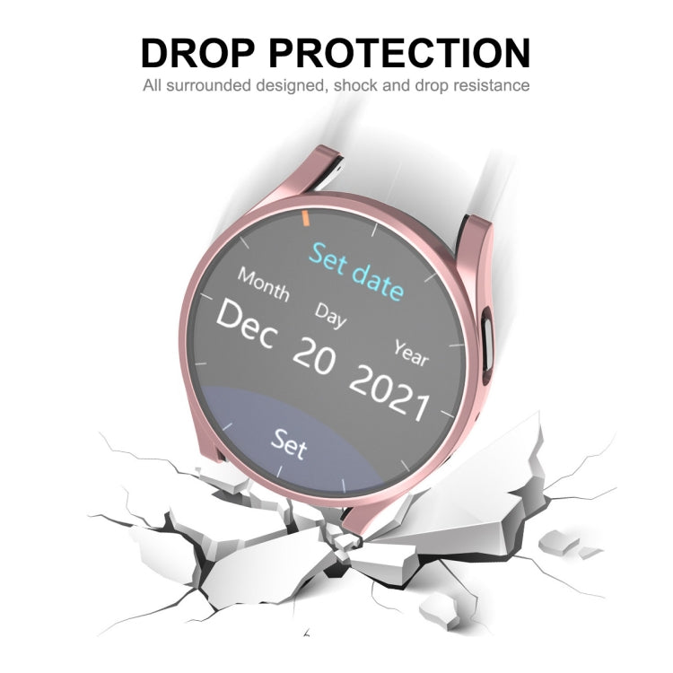 For Samsung Galaxy Watch5 44mm ENKAY Hat-Prince Full Coverage Electroplated Soft TPU Case(Silver) - Watch Cases by ENKAY | Online Shopping South Africa | PMC TechLife | Buy Now Pay Later Mobicred