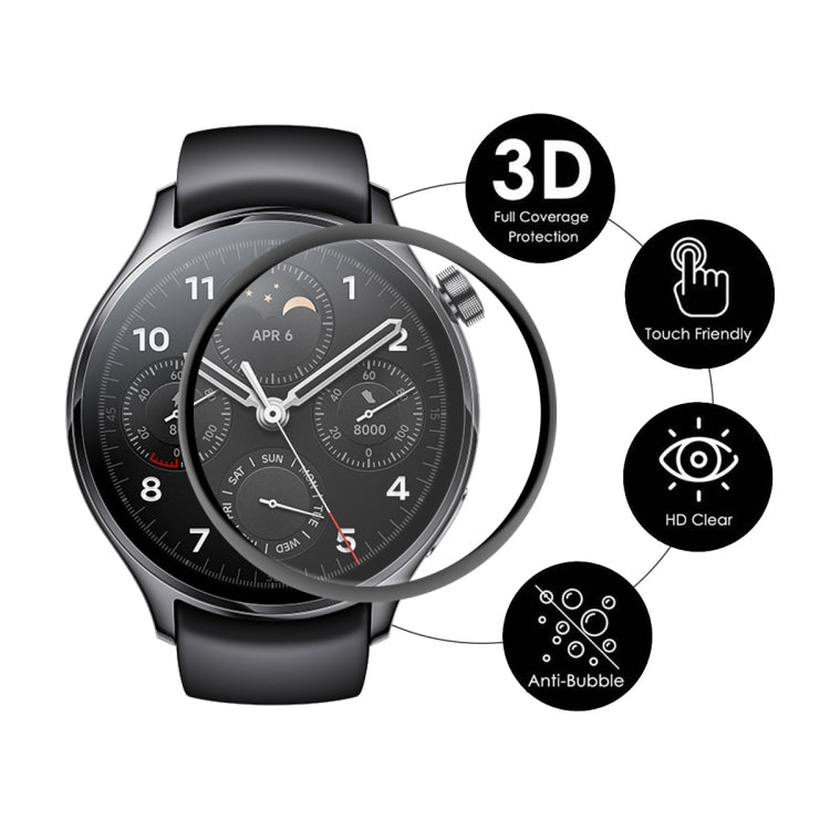 5 PCS For Xiaomi Watch S1 Pro ENKAY 3D Full Coverage Screen Protector Film - Screen Protector by ENKAY | Online Shopping South Africa | PMC TechLife | Buy Now Pay Later Mobicred