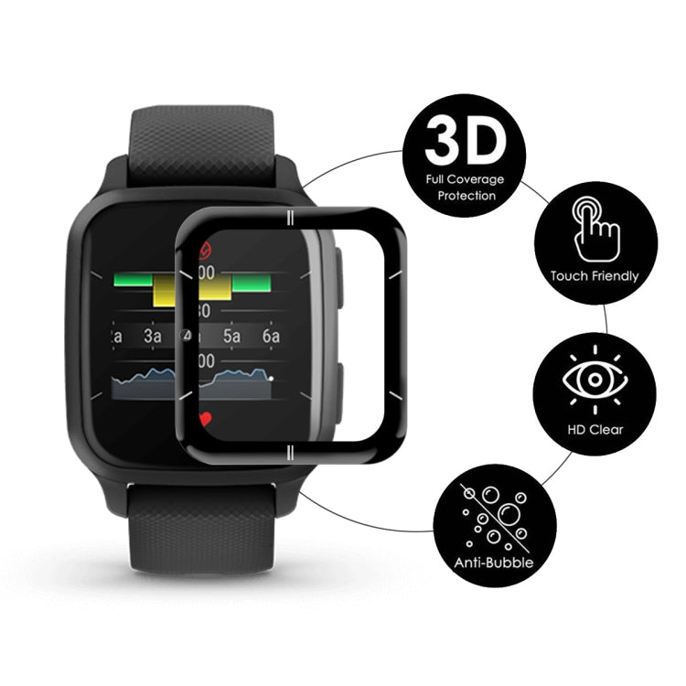 5 PCS Compatible with Garmin Venu SQ 2 ENKAY 3D Full Coverage Soft PC Edge + PMMA HD Screen Protector Film(Sport Version) - Screen Protector by ENKAY | Online Shopping South Africa | PMC TechLife | Buy Now Pay Later Mobicred