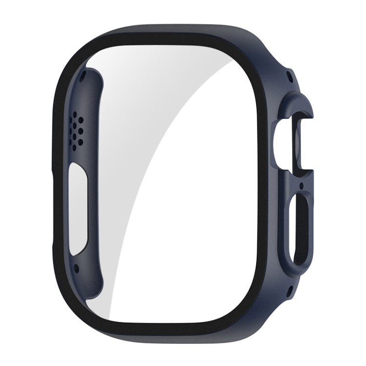 For Apple Watch Ultra / Ultra 2 49mm ENKAY PC Frame 9H Tempered Glass Case(Dark Blue) - Watch Cases by ENKAY | Online Shopping South Africa | PMC TechLife | Buy Now Pay Later Mobicred