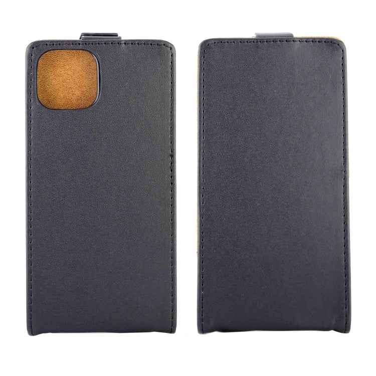 For iPhone 14 Vertical Flip Leather Phone Case with Card Slot(Black) - iPhone 14 Cases by PMC TechLife | Online Shopping South Africa | PMC TechLife
