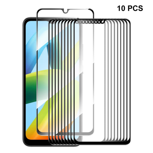 For Xiaomi Redmi A1 / A1+ / A2 / A2+ 10pcs ENKAY Full Glue 0.26mm 9H 2.5D Tempered Glass Full Film -  by ENKAY | Online Shopping South Africa | PMC Jewellery