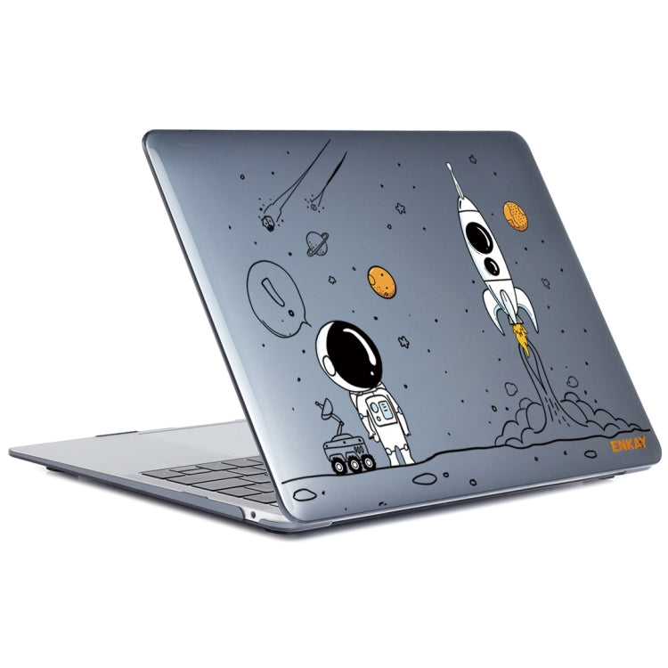 For MacBook Air 13.3 2018 A1932 ENKAY Hat-Prince 3 in 1 Spaceman Pattern Laotop Protective Crystal Case with TPU Keyboard Film / Anti-dust Plugs, Version:EU(Spaceman No.1) - MacBook Air Cases by ENKAY | Online Shopping South Africa | PMC Jewellery